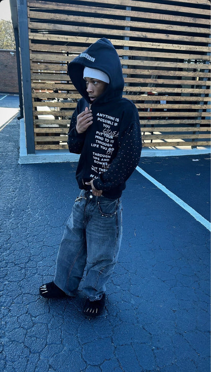 WRS RHINESTONE ZIPUP