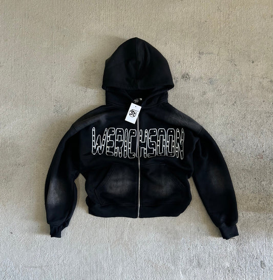 Diamond Lettered Zipup