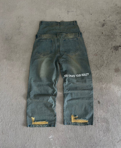 Salcombe Devon Double Waisted Jeans