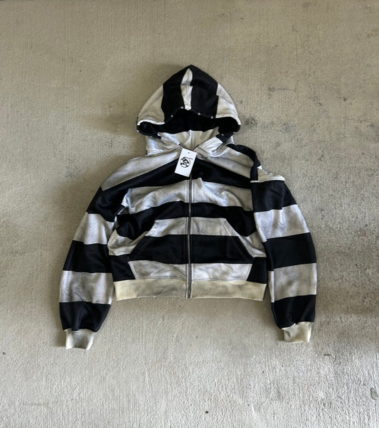 Stripped Pattern Zipup