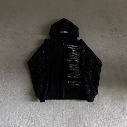 WRS RHINESTONE ZIPUP